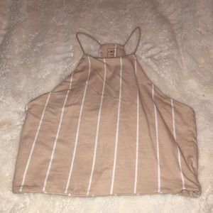 Striped cropped tank/ never worn